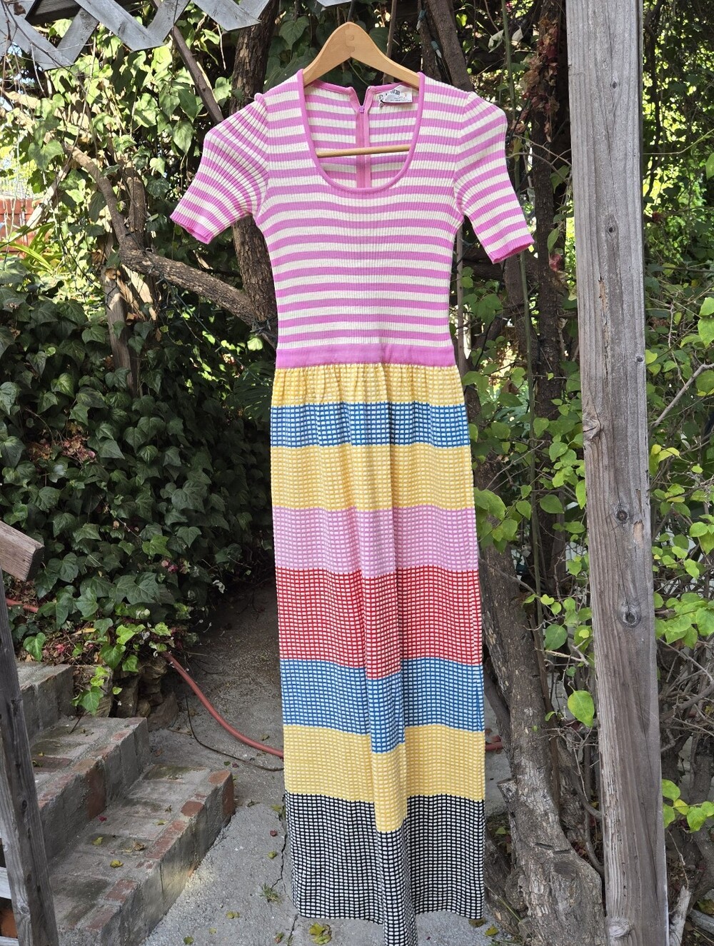 Vintage 60s Goldworm Italian Knit Dress As Is
